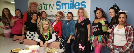 Health Smiles Dental Care of Muskegon dental team members in costume